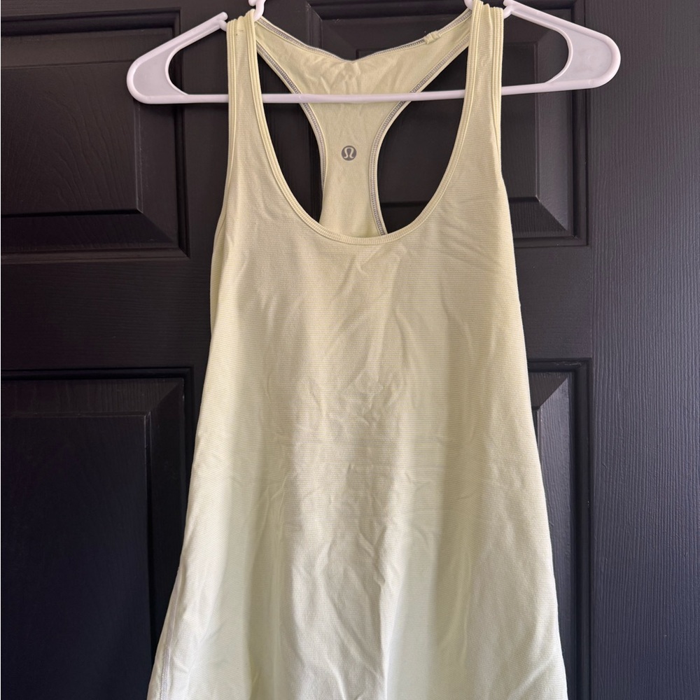 Light yellow - lululemon size 8 tank